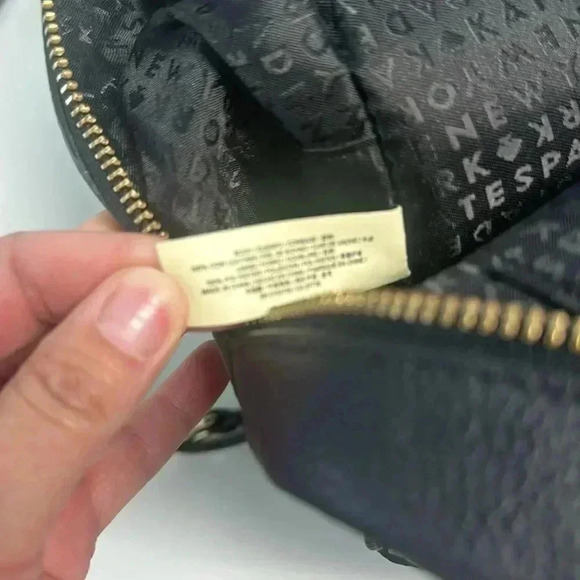 Kate Spade Small Black Pebbled Leather Backpack Gold Hardware - Picture 10 of 15